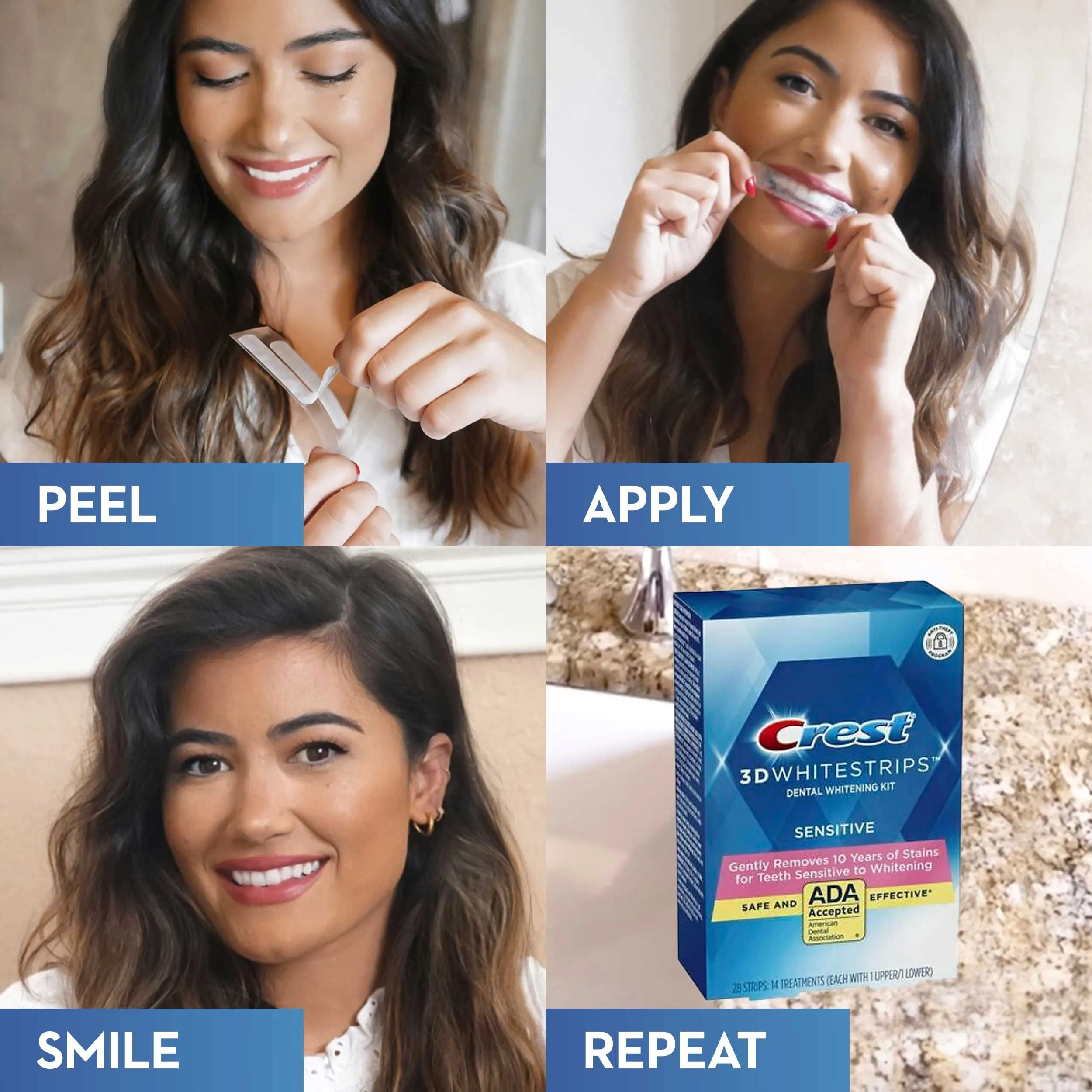 25559 crest whitening strips package