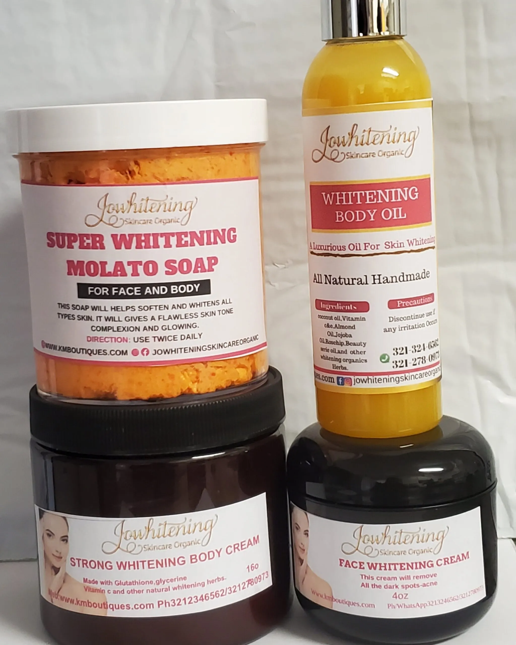 25627 applying magic whitening body cream